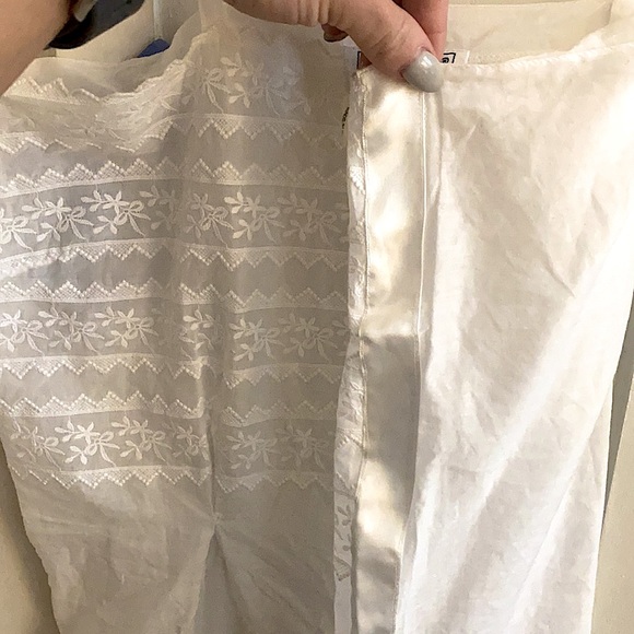 Laurèl Vintage Embroidered Cotton Tank Top Size S - Picture 8 of 10